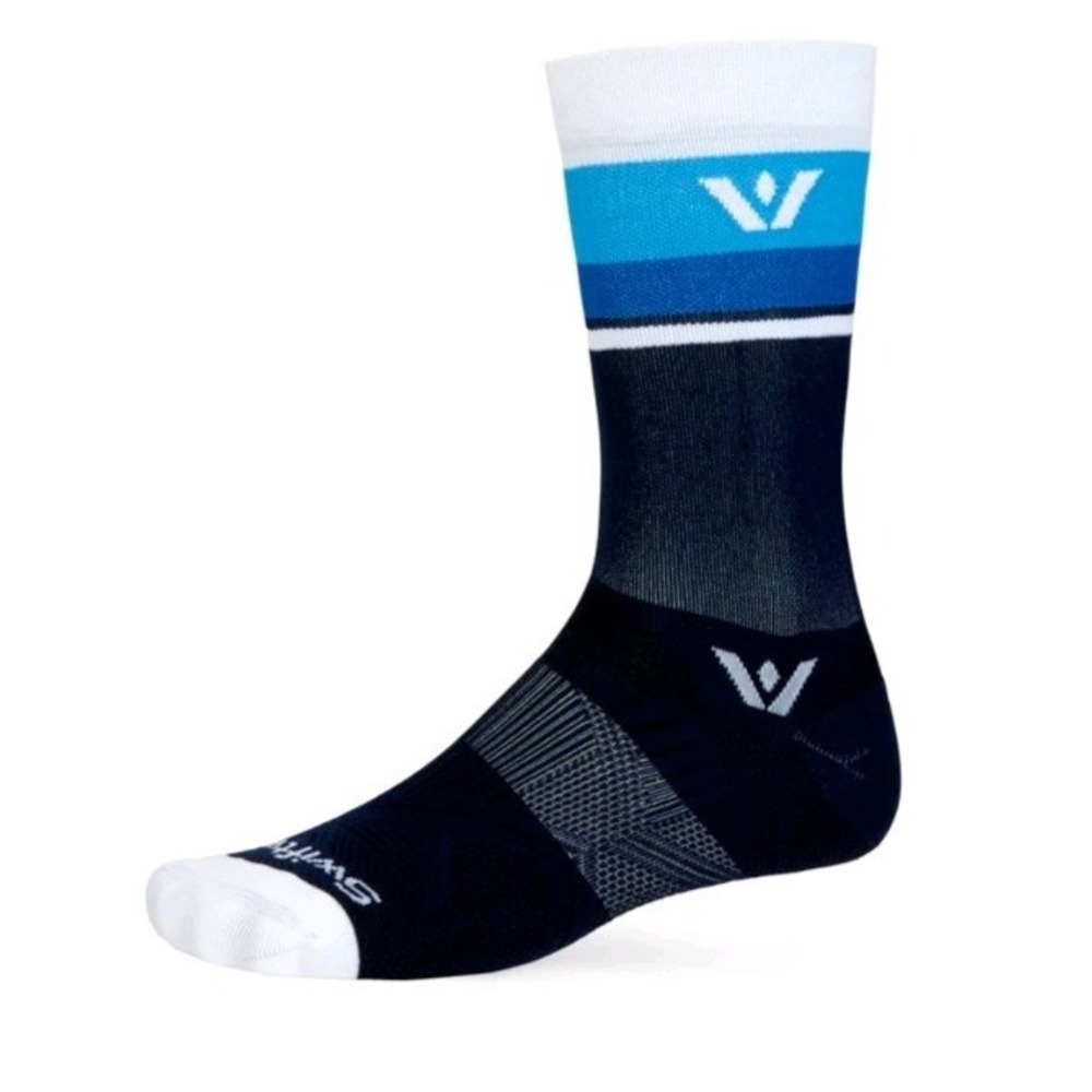 Swiftwick Aspire NEW Mens Ultra Thin Crew Socks Athletic Compression White XL